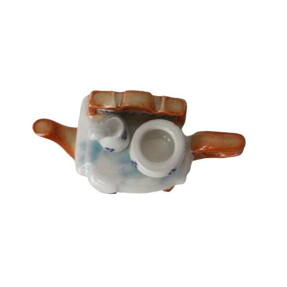 Vintage Mini Miniature Paul Cardew Wash Stand Cupboard Tea Pot Teapot - Picture 2 of 7